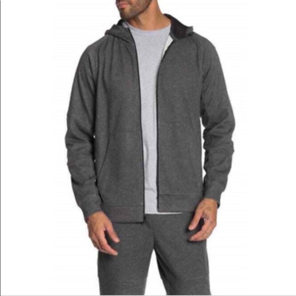 Z by Zella Mens Full Zip Gray Hoodie Long Sleeve size XS